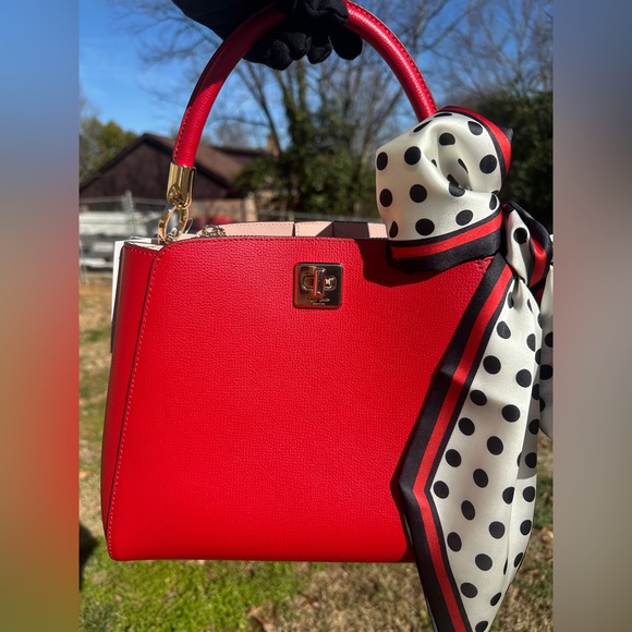 Kate Spade New York NWT top handle satchel Phoebe in perfect cherry retails $429 - Picture 10 of 11